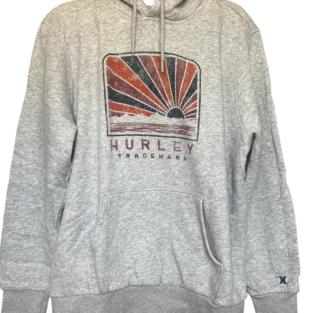 Light grey Hurley graphic hoodie